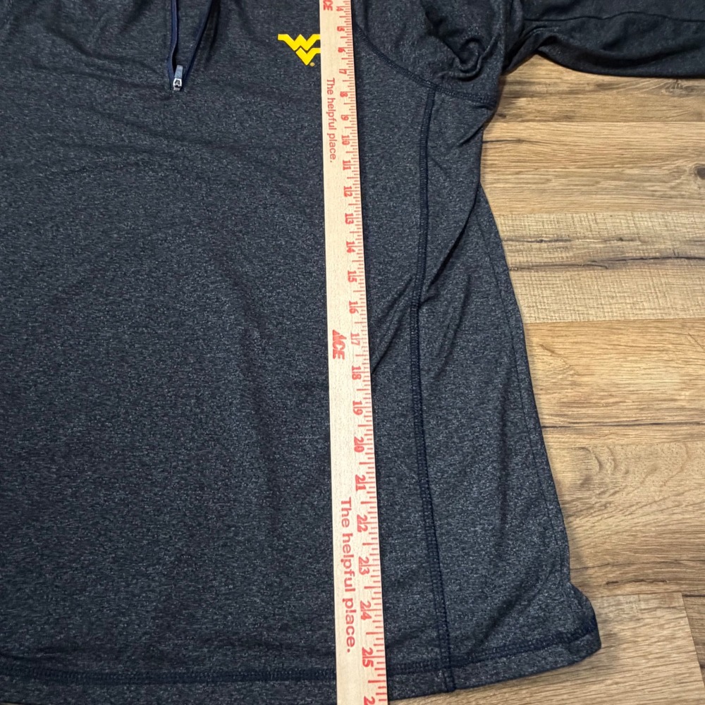 Colosseum West Virginia University WVU Quarter Zip Hoodie Womens XL Gray Navy - Picture 9 of 10